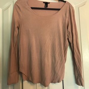 Nude long sleeve top